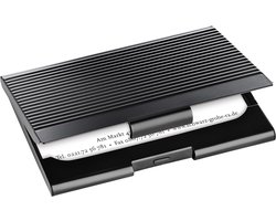 Sigel visitekaarthouder - 95x62x7mm - hoogwaardig metaal - voor 20 kaartjes - SI-VZ134