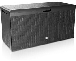 ZRSS® Kussenbox voor buiten - Opbergbox - Antraciet - 290L