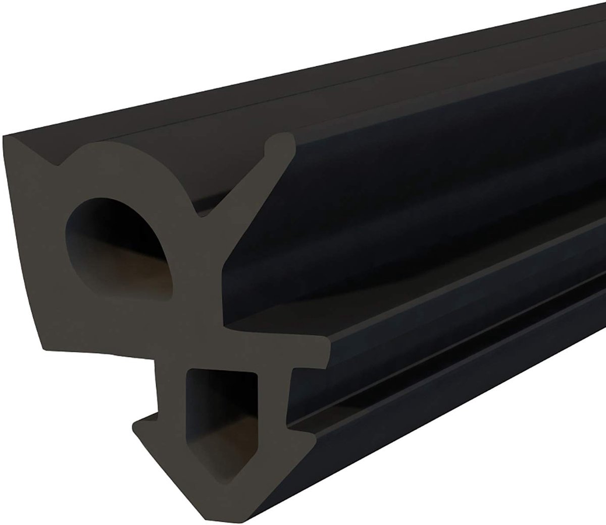 DQ-PP raamafdichting, Zwart, 50 meter, S-1387 Rehau, PVC-raam, Rubber afdichting Afdichtingsband, Kunststof raamafdichtingen, ALU-profielafdichting Deurafdichting