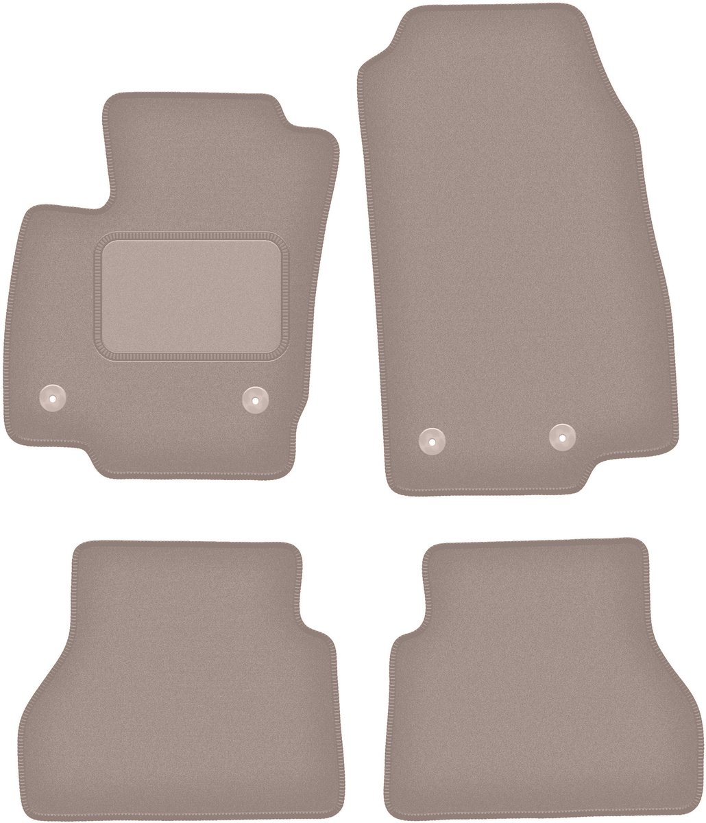Beige veloursmatten voor: Ford B-MAX minivan (2012-2017)
