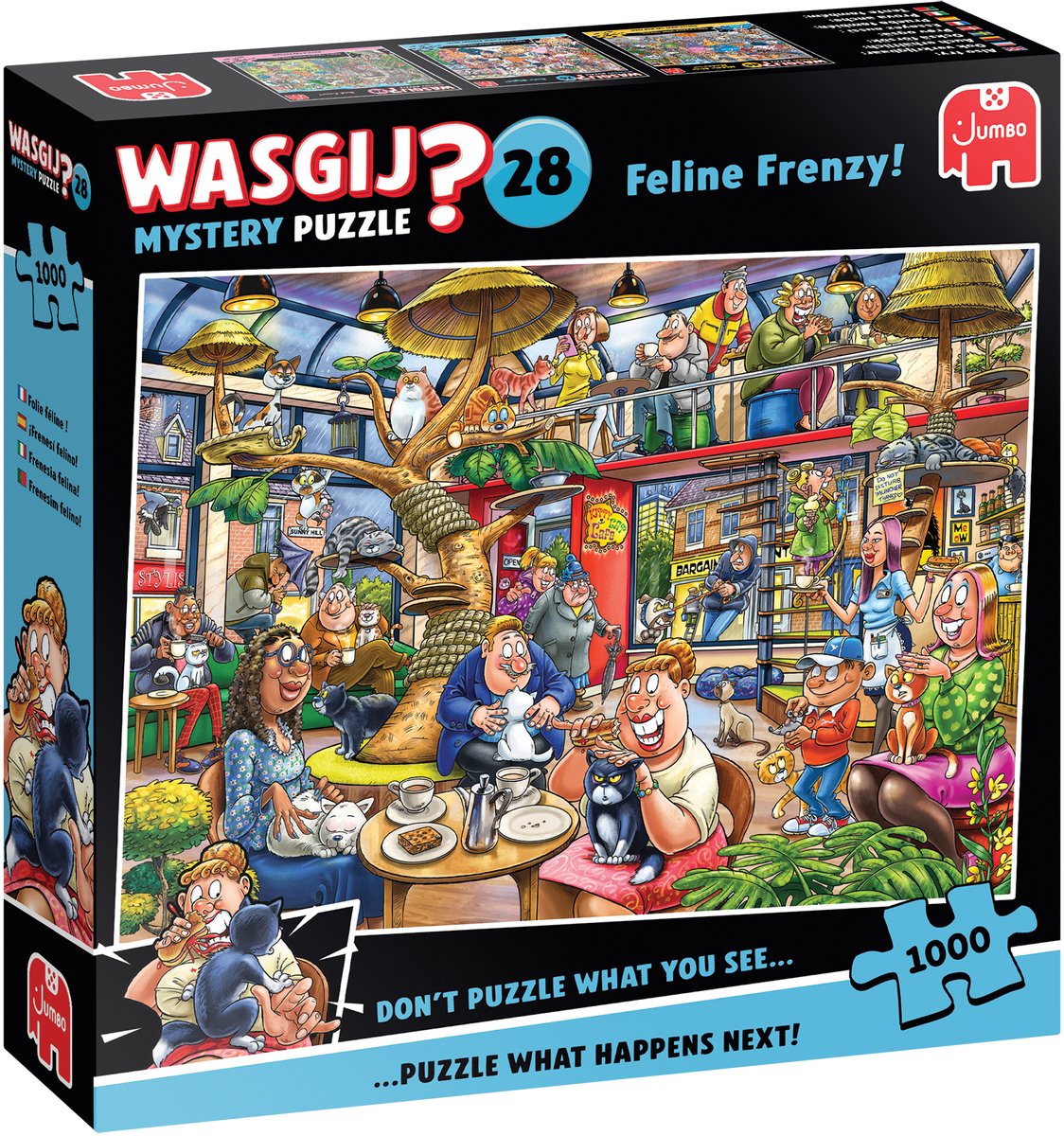 Wasgij Mystery 28 - Kat-en-Muisspel! - 1000 Stukjes puzzel - Legpuzzel