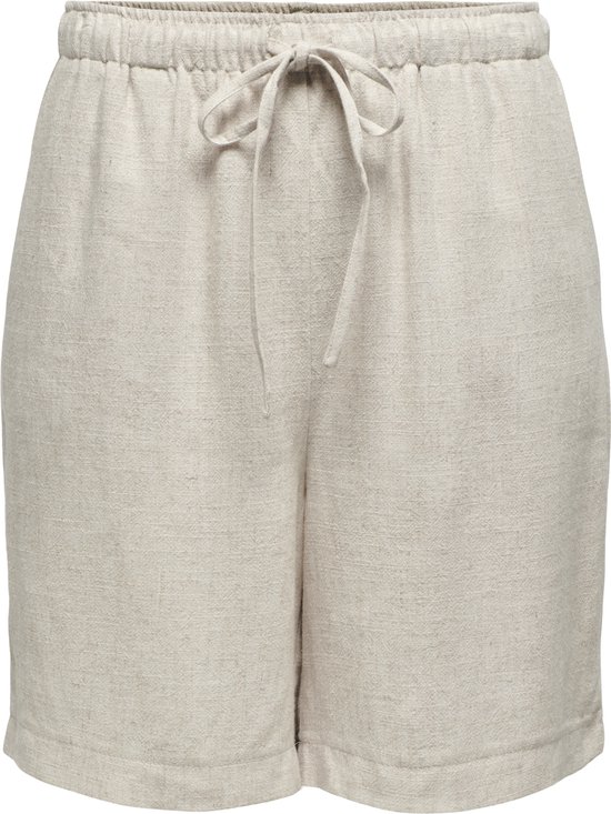 Only Broek Onlsiesta Mw Pull-up Lin Bl Shorts 15333032 Moonbeam Femme Taille - XL