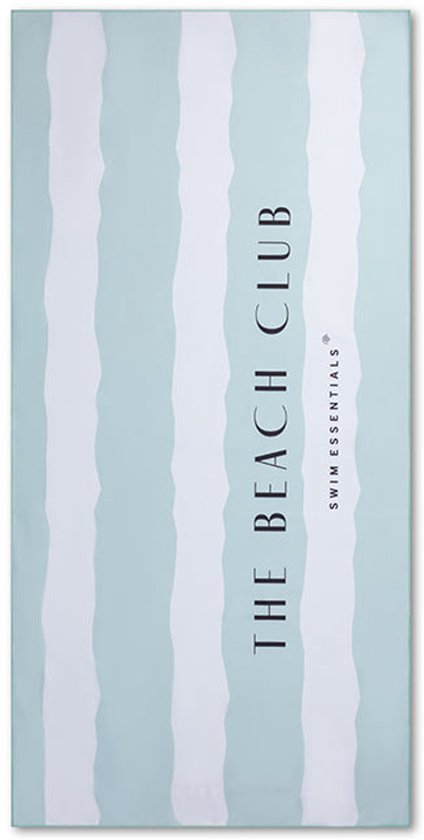 Essentiels de natation | Serviette en microfibre à rayures vertes 180 x 90 cm