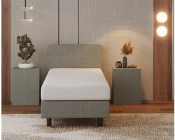 Nessa® - 80x200 Boxspring Bjorn - Grijs - Inclusief 20cm dik HR45 Koudschuim Comfort matras Nessa® - 80x200 Boxspring Bjorn - Grijs - Inclusief 20cm dik HR45 Koudschuim Comfort matras