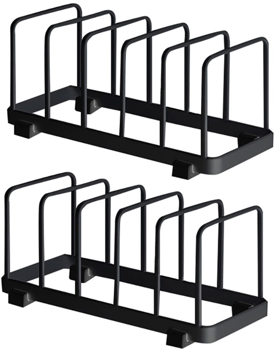 Unyqoos ® Multifunctionele Keukenorganizer voor Borden, Snijplanken en Bakgerei - Set van 2 Stuks