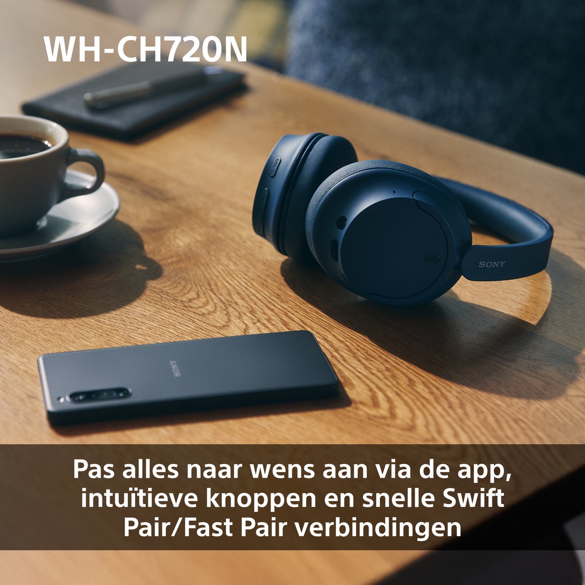 Sony WH-CH720N – Draadloze over-ear koptelefoon met Noise Cancelling - Roze – foto 7