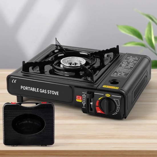PrepPack Camping gasstel met 4 gasflessen - 1-pits - 2200 Watt - compact — afbeelding 5