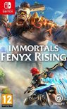 Gamecover Immortals Fenyx Rising met een cyclops en Fenyx met vleugels.