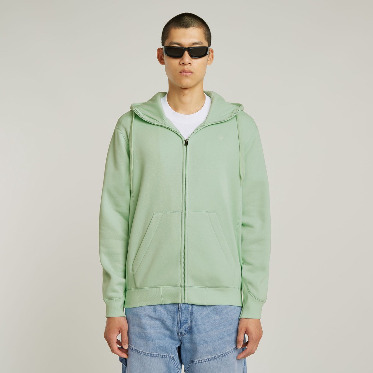 G-Star Premium core hdd zip sw ls Heren Truien Groen