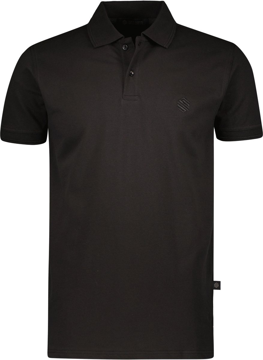 Gino Santi Polo Shirt Heren Basics | Zwart | Maat L
