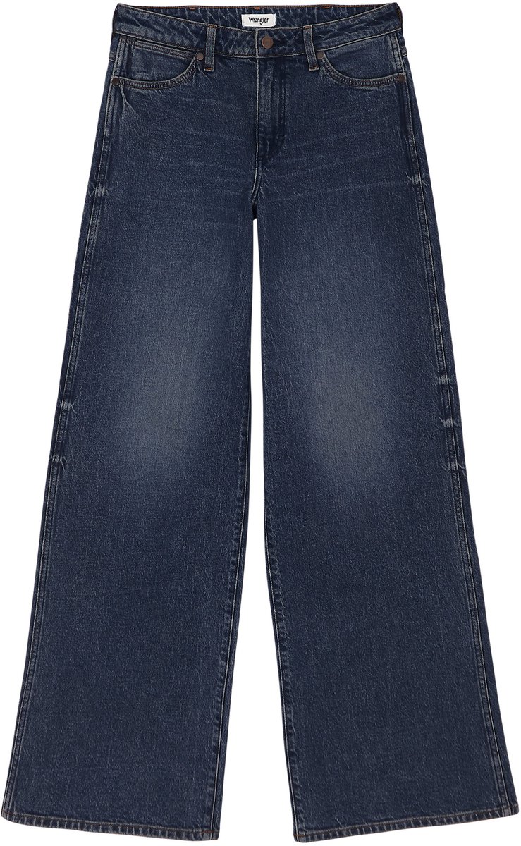 WRANGLER WORLD WIDE WHIRLPOOL WIDE LEG DAMES Blauw