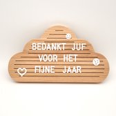 Letterbord Wolk