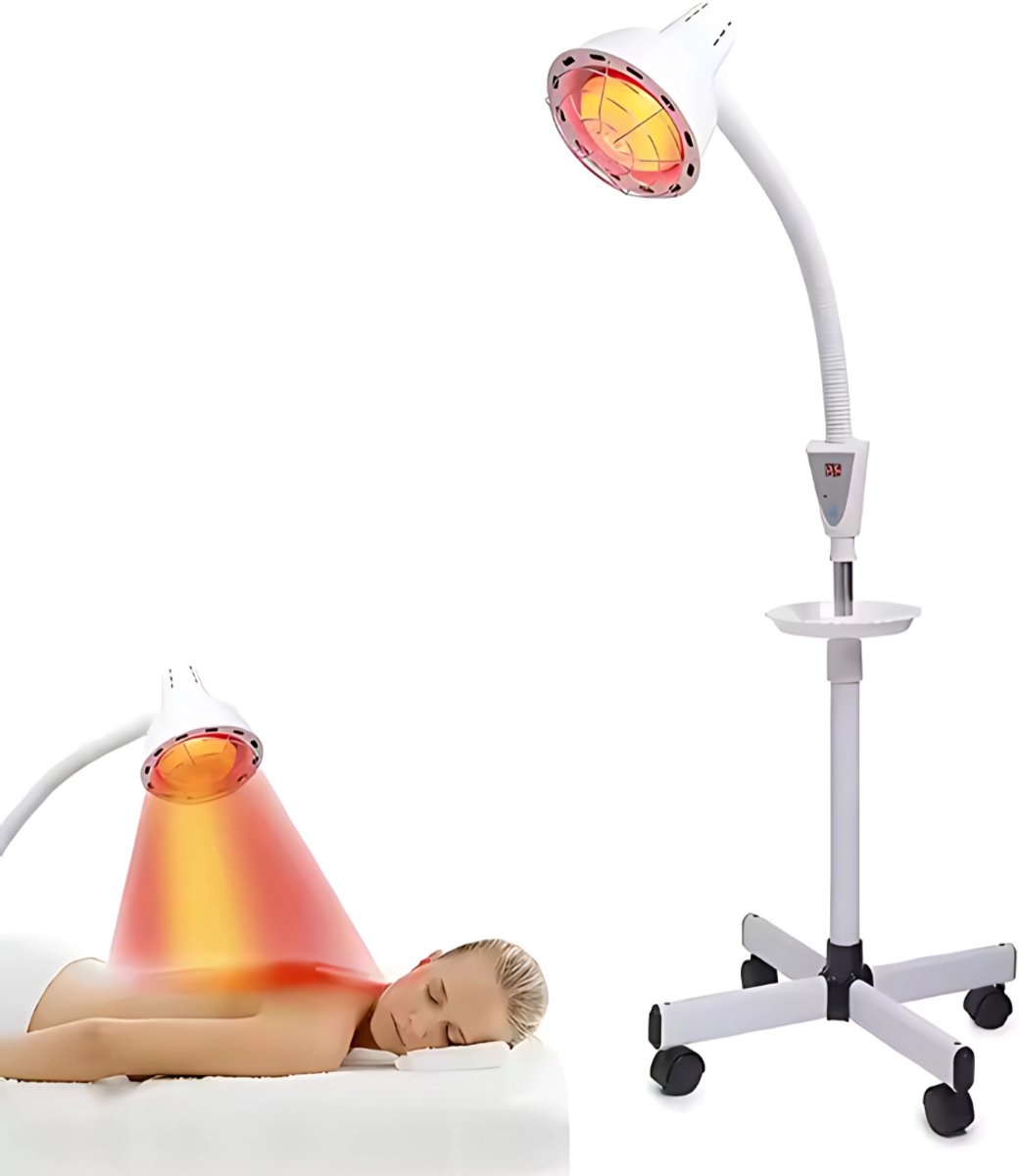 Livista Infraroodlamp - 275W Rood Licht Therapie - Warmtelamp voor Spieren, Gewrichten, Pijnverlichting & Huidverbetering - Red Light Therapy met 360° Draaibare Kop & Timer - Verwarming - Verwarmingspaneel - Infrarood - Fibromyalgie