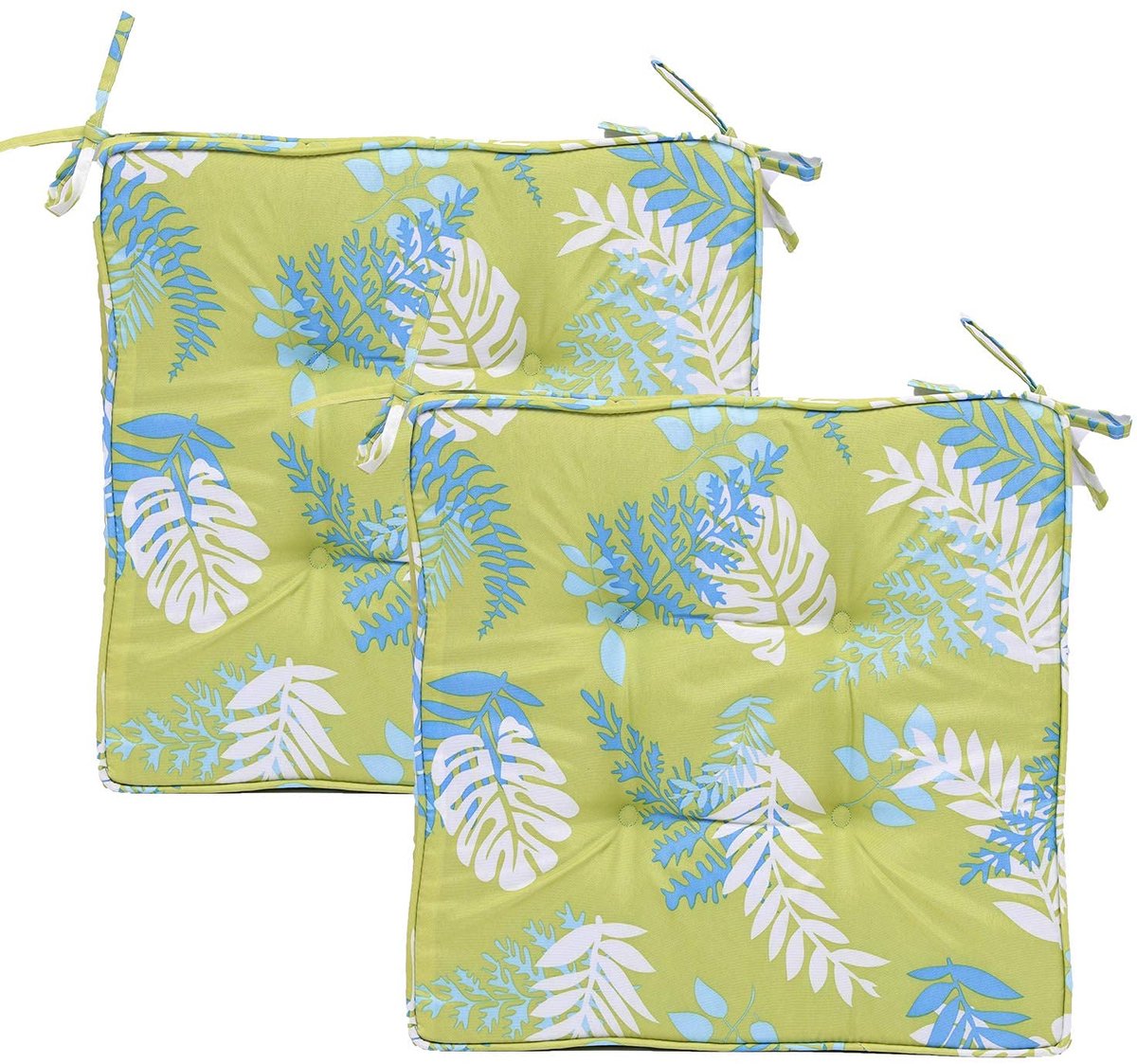Ibenzoa Duurzame en Comfortabele Zitkussens voor Uw Tuinmeubels - Set van 2, Groen