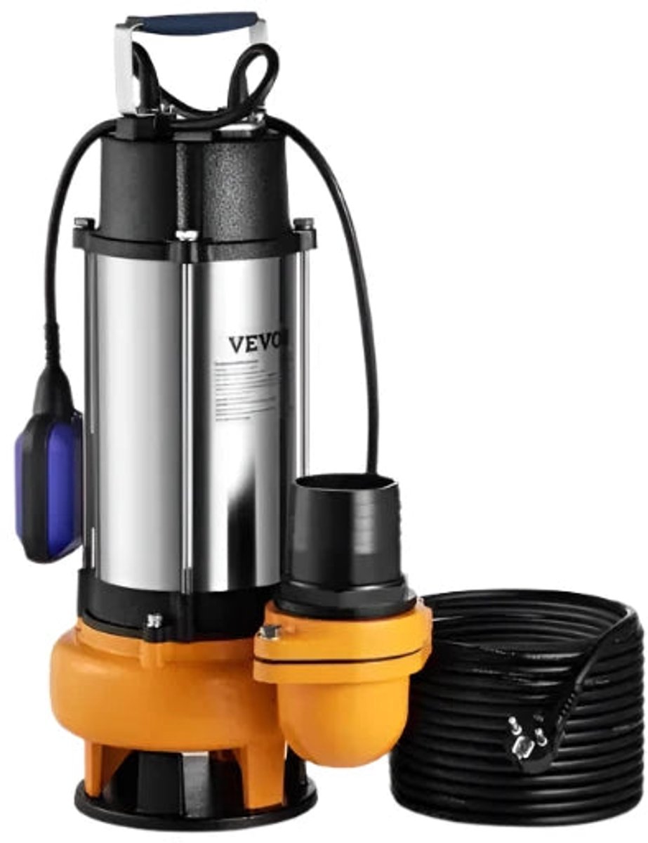 Afvalwaterpomp - Dompelpomp - Schoonwaterpomp - Zilver - 1300W 1.75HP voor het pompen van water uit zwembaden, kelders en hot tubs