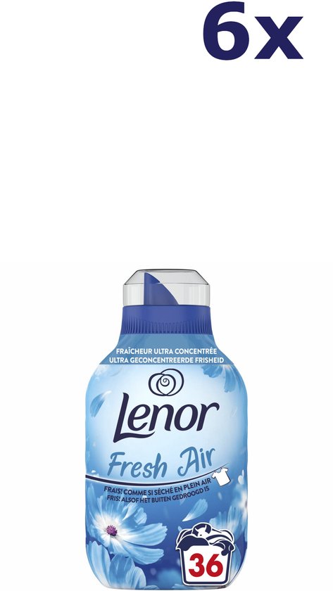 Adoucissant Lenor Fresh Air - Morning Fresh - 6 x 36 lavages - Pack  conomique | bol