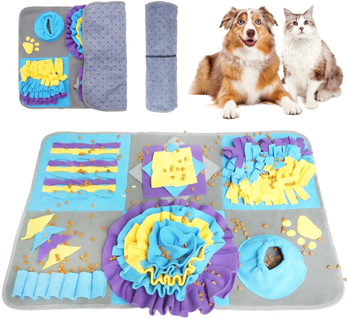 Ibenzoa® Interactieve Snuffelmat voor Honden - Stimuleer Intelligentie en Gedrag