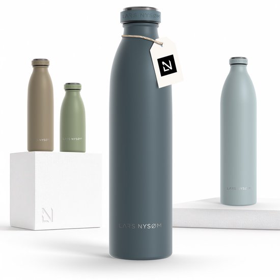 LARS NYSØM 'Ren' Gourde INOX 750ml Blue Stone
