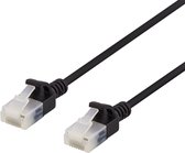 Deltaco UUTP-1067 - Câble réseau Cat6a - 5m - U/UTP - RJ-45 vers RJ-45 - Zwart