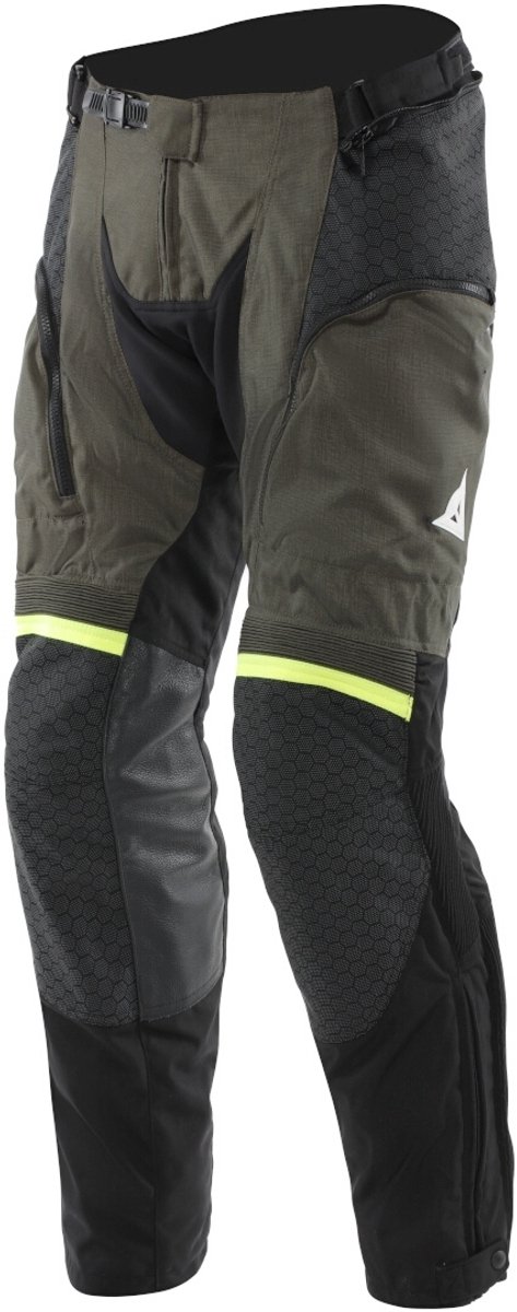 Dainese Super Adventure Absøluteshell™ Waterdichte Zwart Tarmac Fluo Geel Textiele Motorbroek - Broek