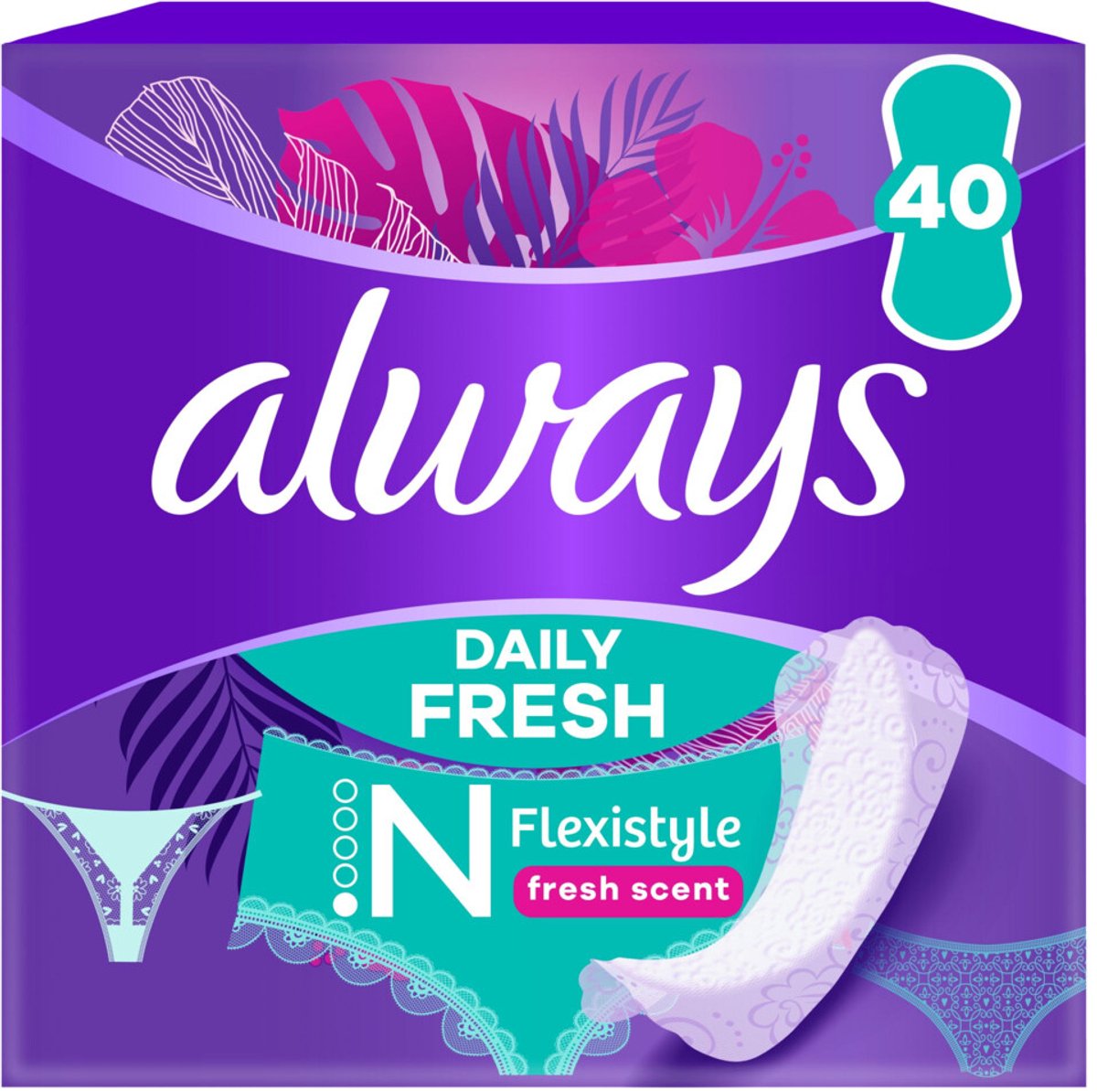 Goedkoopste Always Inlegkruisjes daily protect fresh & scent 40 Stuks