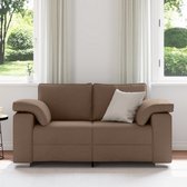 vidaXL - Canapé causeuse - Marron - 120 cm - Tissu