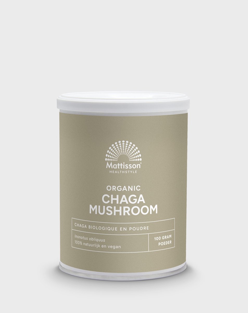 Goedkoopste Mattisson - Biologisch Chaga Mushroom Poeder - 100 gram