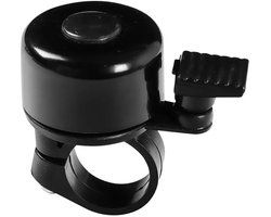 Zwarte Universele Fietsbel – Compact & Robuust – Eenvoudige Montage – Voor Stadsfiets, Kinderfiets, E-bike en Meer - 35 mm