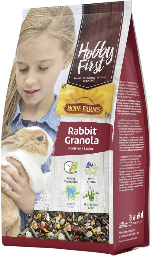Hobbyfirst Hope Farms Rabbit Granola - Konijnenvoer - 2 kg