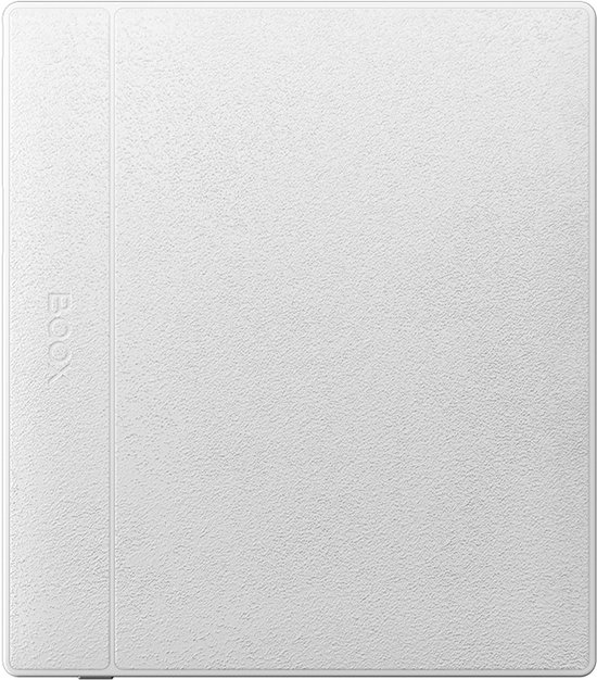 Gedetailleerde voorkant van een witte schrijfomslag met BOOX logo.