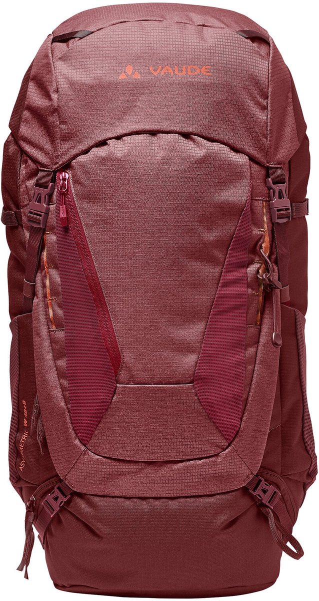 Vaude Asymmetric 48+8 Backpack Dames Rood