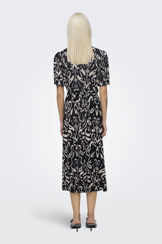 Only Onlhalia Life S/S Midi Dress Wvn No - Blommig - Klänningar