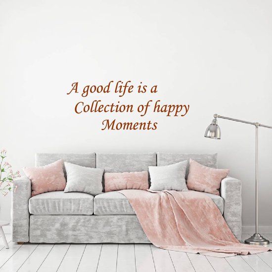 Sticker mural A Good Life - Argent - 80 x 32 cm - Muursticker4Sale