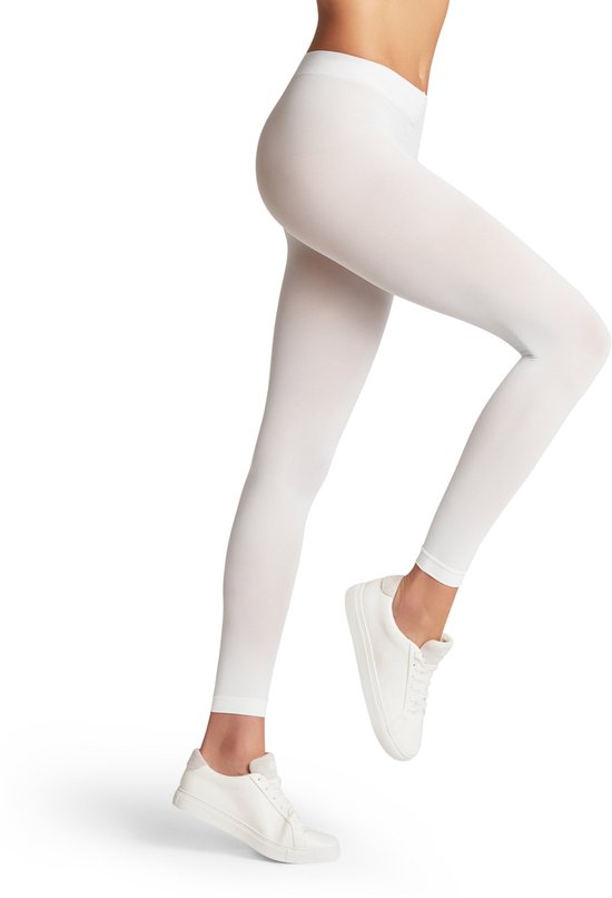 FALKE Pure Matt eenkleurig materiaal ondoorzichtig 50 DEN legging dames wit - maat M van Merkloos — afbeelding 4