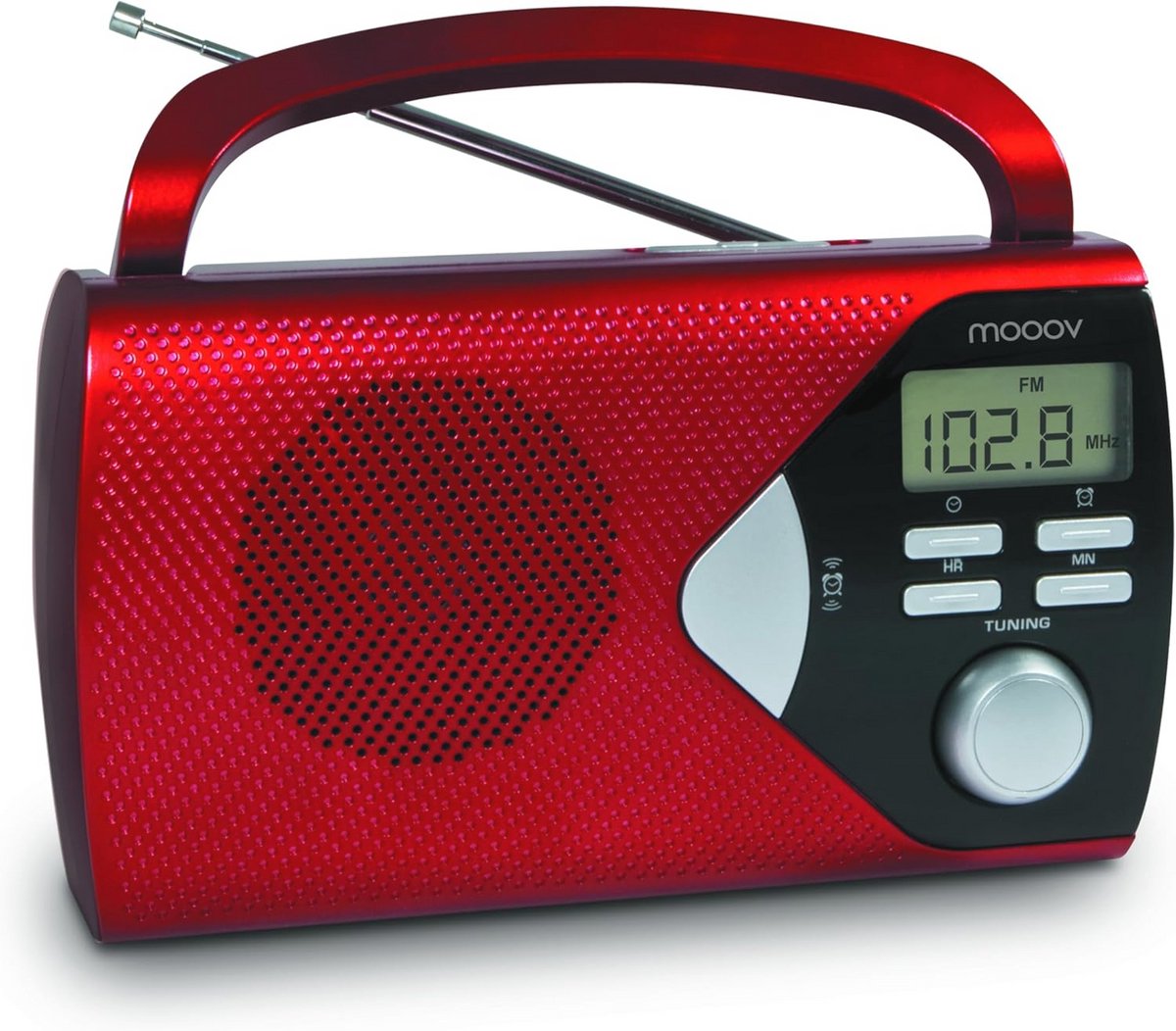 Draagbare Radio met Digitale Frequentieweergave en Programmeerbaar Alarmsignaal