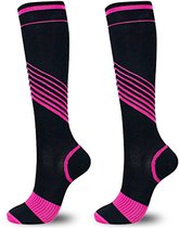 Roegaarden compressie sokken - Compressiekousen - Steunkousen - Maat 40-44 - Roze