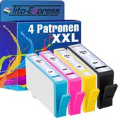 PlatinumSerie 4x inkt cartridge alternatief voor HP 364XL 364 XL