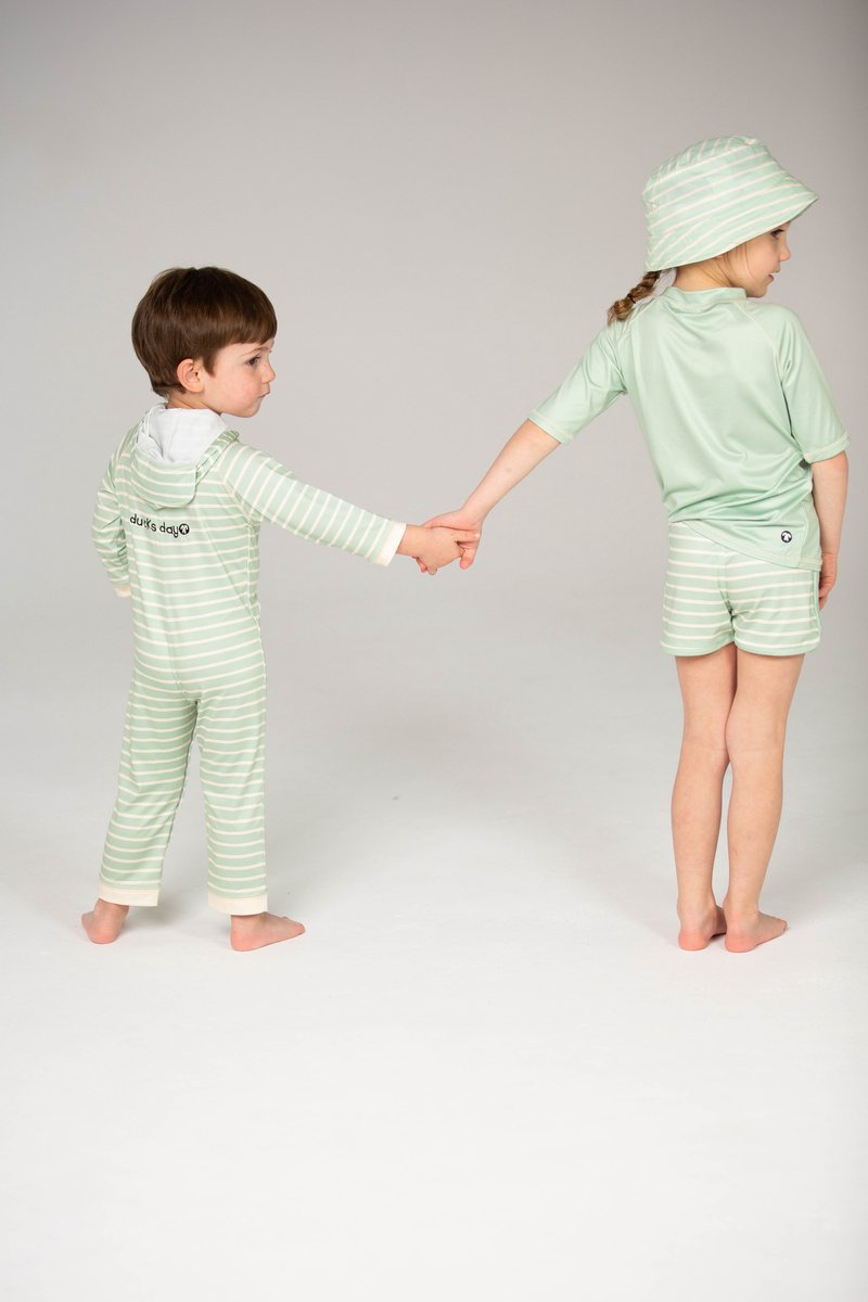 Ducksday - zwembroek - UV - andes - muntgroen - 7 - 8jaar - valt klein — afbeelding 9