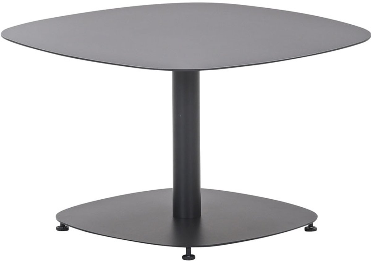 Garden Impressions Leon bijzettafel - 70x70xH43 - Carbon Black Donker grijs