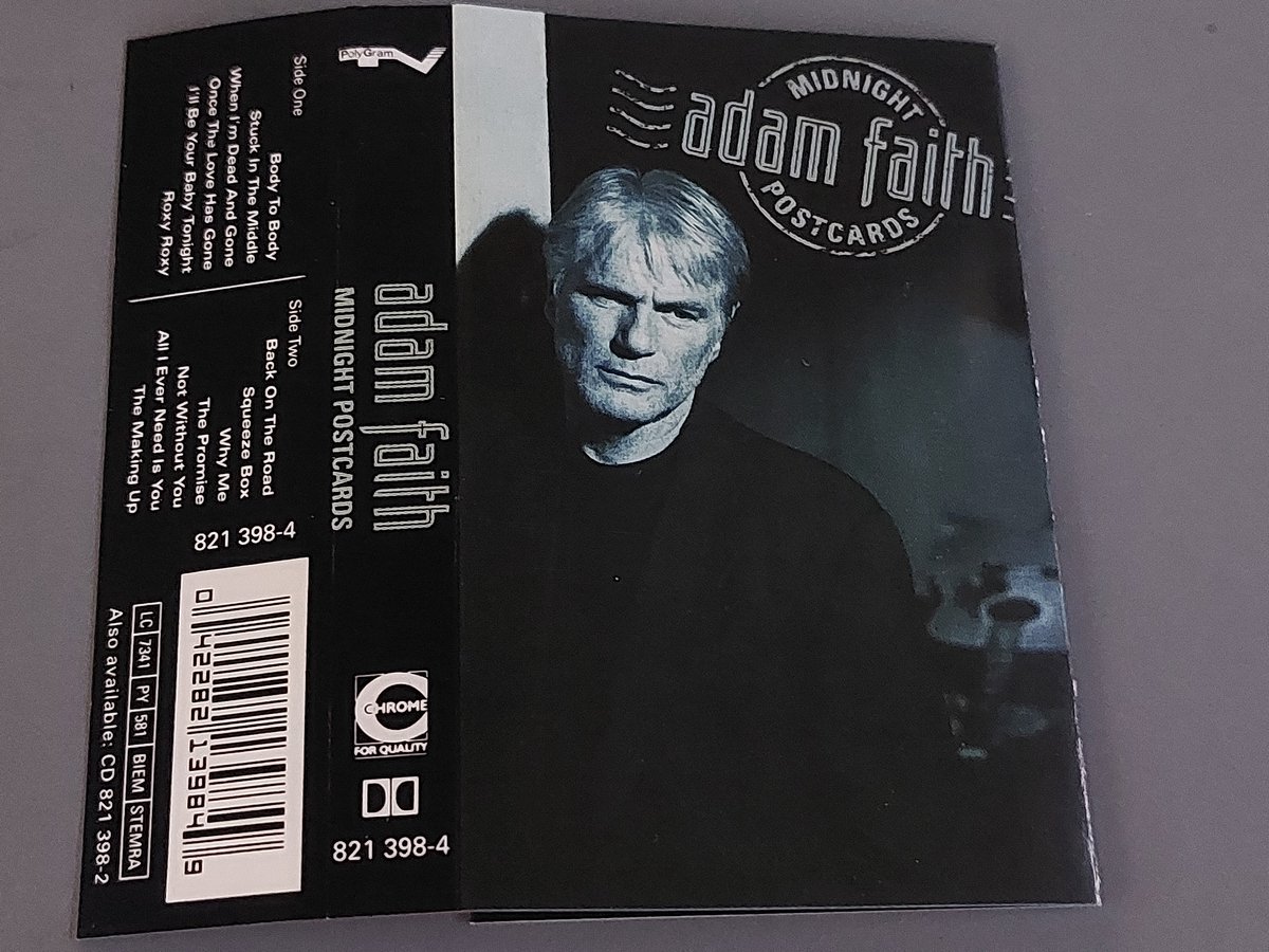ADAM FAITH - MIDNIGHT POSTCARDS (CASSETTEBANDJE)