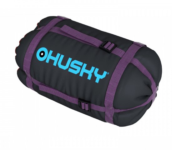 Husky mummyslaapzak Drape 20 voor dames -20°C 200 x 80 cm - Zwart/Paars van Husky — afbeelding 2