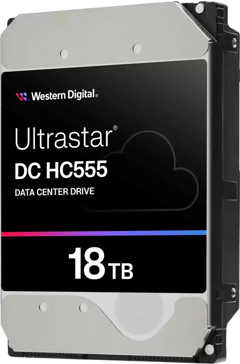 Western Digital Ultrastar DC HC555 interne harde schijf 18 TB 7200 RPM 512 MB 3.5" SATA III