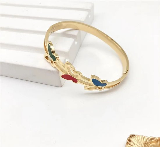 Bracelet Si Amor Bijoux BW8430-G en acier inoxydable couleur or