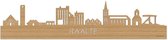 Skyline Raalte Bois de Bamboe - 120 cm - Décoration d'intérieur - Décoration murale - Autres villes disponibles - Idée déco - Art urbain - Art urbain - Cadeau pour lui - Cadeau pour elle - Anniversaire - Mariage - WoodWideCities
