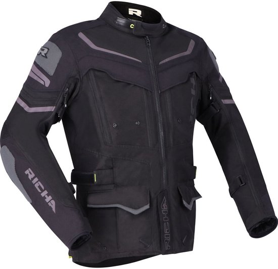 Richa Infinity 2 Adventure Jas Zwart 5XL Man