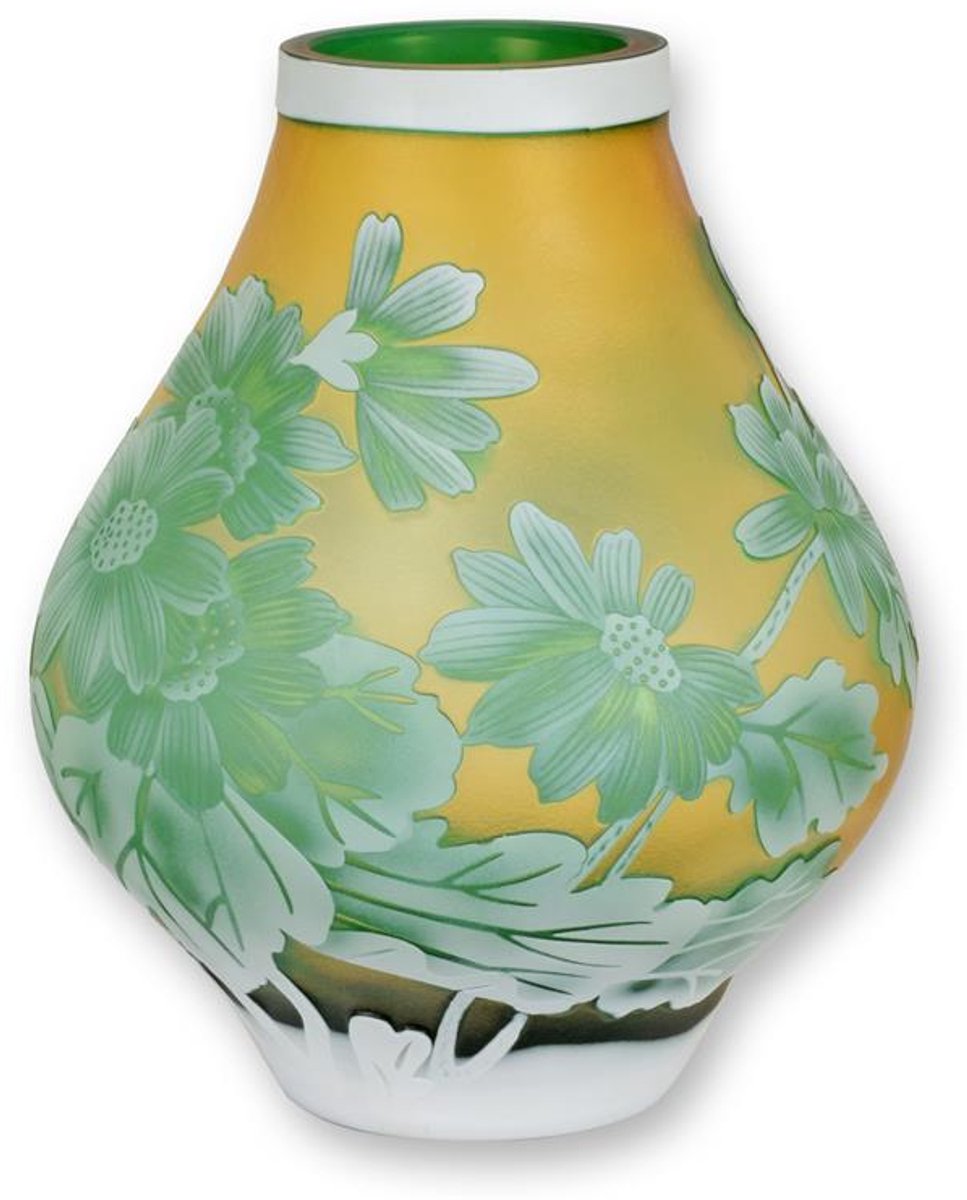Vaas - "Daisy" - Cameo Glas - 23,8 cm hoog
