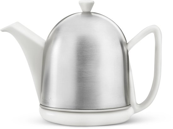 Bredemeijer - Theepot dubbelwandig Cosy Manto 1,0L wit, mat