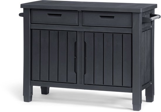 Keter Unity XL Barbecuetafel met lades - 207L - 134x51,7x89,6cm - Antraciet