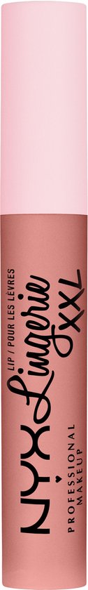NYX Lip Lingerie XXL 'Candela Babe 25' in nude kleur met lichtroze dop.