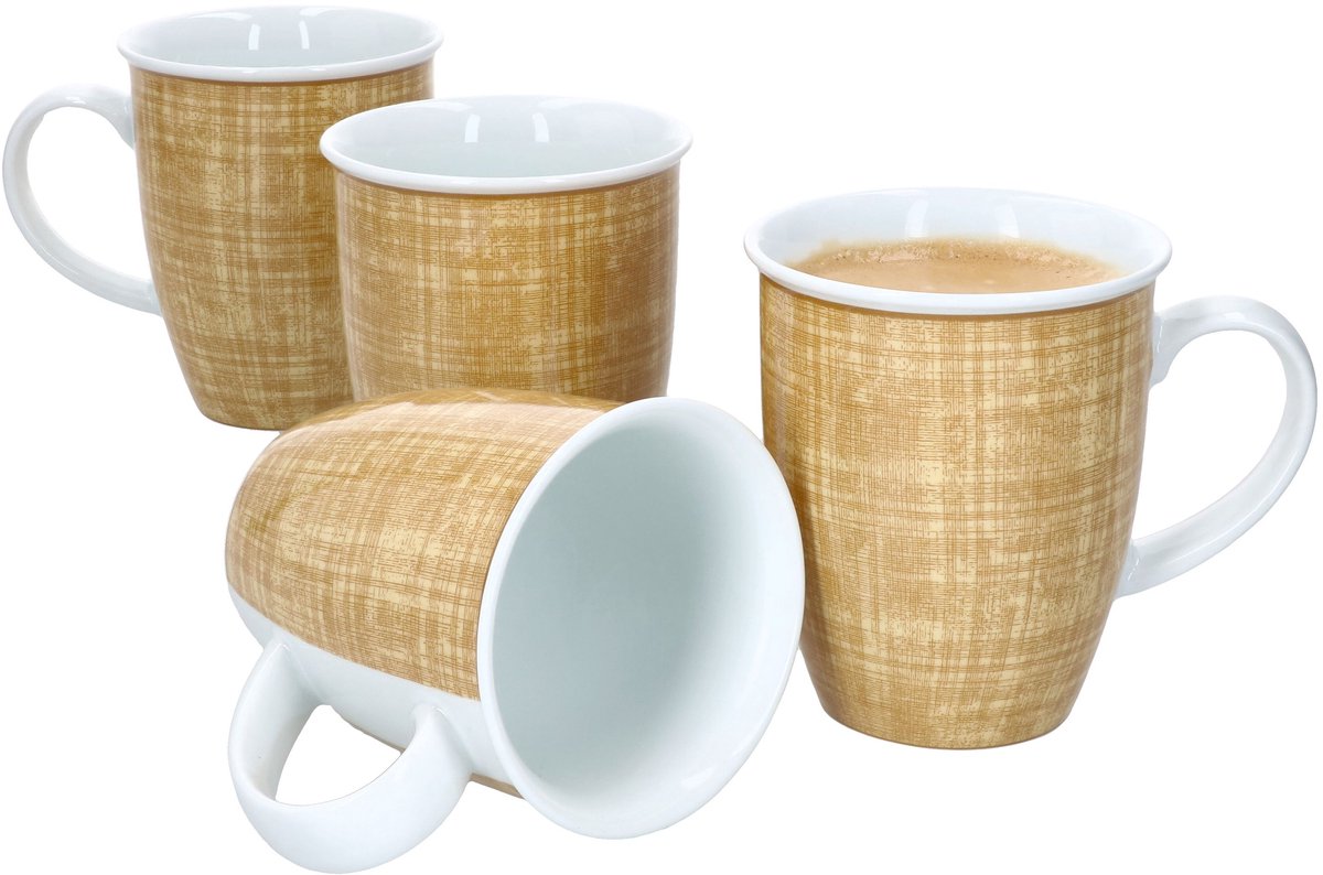 Set van 4 koffiemokken Geel Brazilië 320ml Ritzenhoff & Breker - 409321
